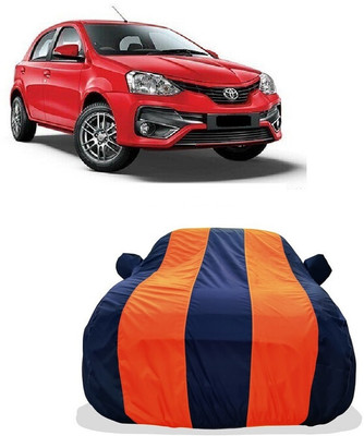 Tricway Car Cover For Toyota Etios Liva V (With Mirror Pockets)(Orange)