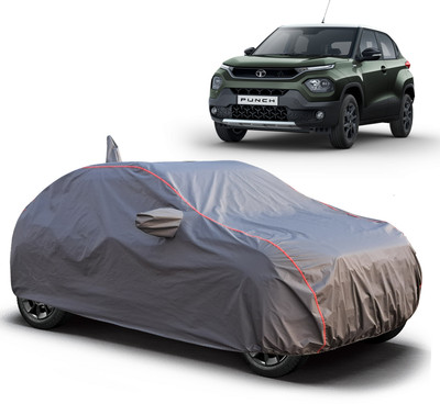TEASN Car Cover For Tata Punch (With Mirror Pockets)(Grey, For 2016, 2017, 2018, 2019, 2020, 2021, 2022 Models)