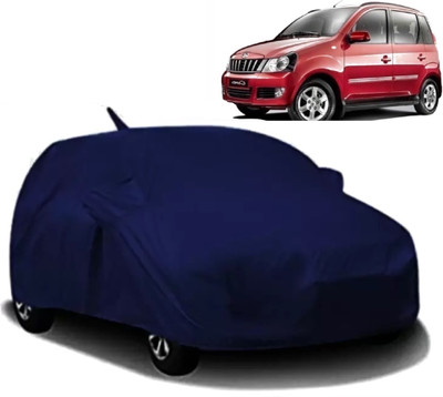 AXLOZ Car Cover For Mahindra Quanto (With Mirror Pockets)(Blue)