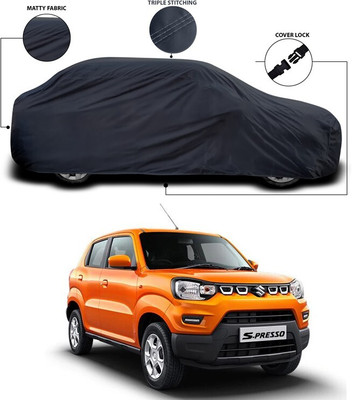 SEBONGO Car Cover For Maruti Suzuki S-Presso (With Mirror Pockets)(Grey, For 2019, 2020, 2021, 2022, 2023, 2024 Models)