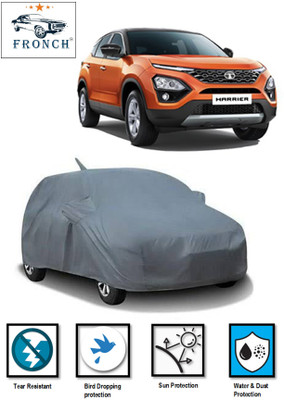 FRONCH Car Cover For Tata Harrier (With Mirror Pockets)(Grey)