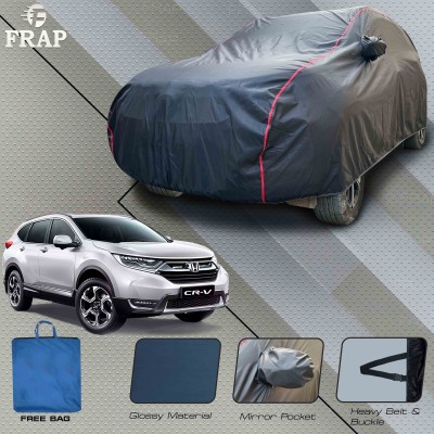 Frap Car Cover For Honda CR-V, CR-V 2WD Diesel, CR V 2.0L 2WD MT (With Mirror Pockets)(Grey, Red)