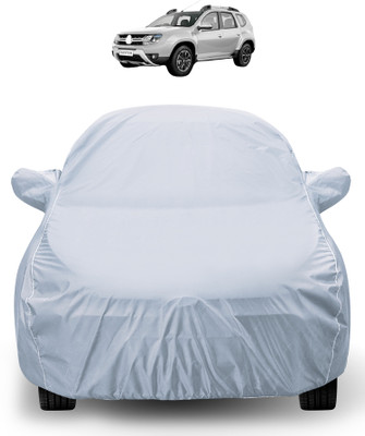 Auto Hub Car Cover For Renault Duster (With Mirror Pockets)(Silver)