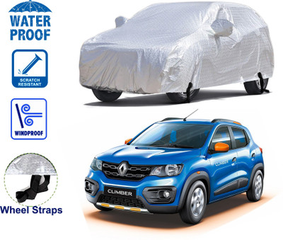 STARIE Car Cover For Renault Kwid (With Mirror Pockets)(Silver)