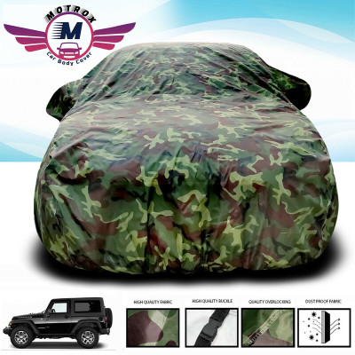 MoTRoX Car Cover For Mahindra Thar (Without Mirror Pockets)(Green)
