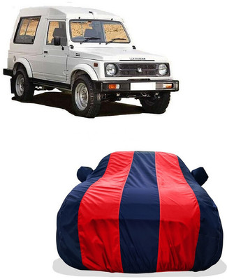 Tricway Car Cover For Maruti Suzuki Gypsy King (With Mirror Pockets)(Red)