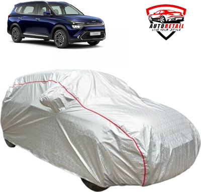 AutoRetail Car Cover For Kia Carens (With Mirror Pockets)(Silver, For 2023, 2024 Models)
