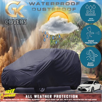 Tamanchi Autocare Car Cover For Toyota Altis (With Mirror Pockets)(Black)