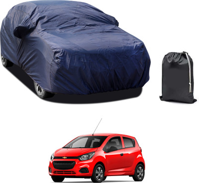 CODOKI Car Cover For Chevrolet Beat (With Mirror Pockets)(Blue)