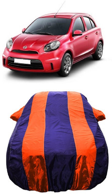 Wegather Car Cover For Nissan Micra Active XV (With Mirror Pockets)(Orange)