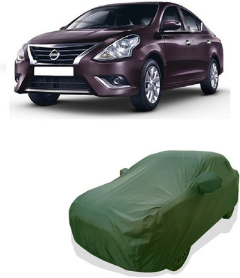 Tricway Car Cover For Nissan Sunny XV D Diesel (With Mirror Pockets)(Green)