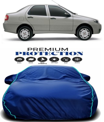 Genipap Car Cover For Fiat Sienna (With Mirror Pockets)(Blue)