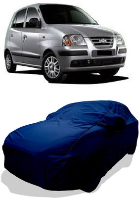 Coxtor Car Cover For Hyundai Santro L2 (With Mirror Pockets)(Blue)