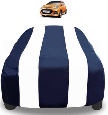Auto Hub Car Cover For Hyundai Grand i10 (With Mirror Pockets)(White)