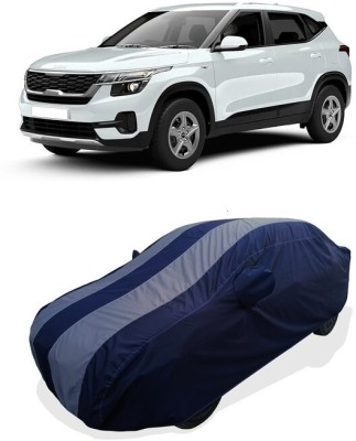 Coxtor Car Cover For Kia Seltos HTE 1.5 (With Mirror Pockets)(Grey)