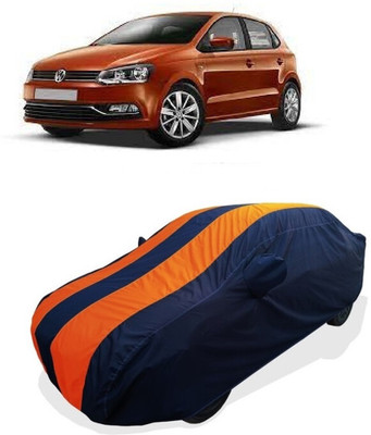 Coxtor Car Cover For Volkswagen Polo GT 1.5 TDI (With Mirror Pockets)(Orange)