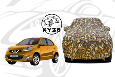 KYZO Car Cover For Nissan Micra (With Mirror Pockets)(Multicolor)