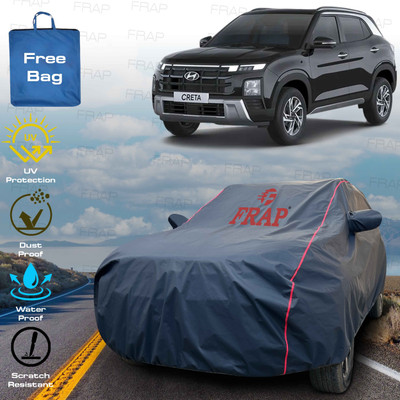 Frap Car Cover For Hyundai Creta, Creta 1.6 E, Creta 1.6 SX, Creta 2020 (With Mirror Pockets)(Blue, Red, For 2024, 2025 Models)