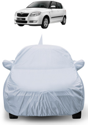 Auto Hub Car Cover For Skoda Fabia (With Mirror Pockets)(Silver)