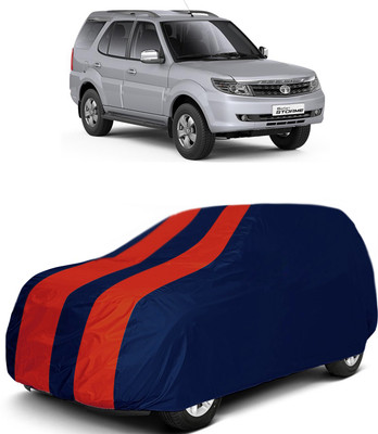 MoTRoX Car Cover For Tata Safari (Without Mirror Pockets)(Red, Blue)