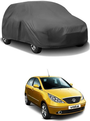 ARNEJA Car Cover For Tata Indica Vista (Without Mirror Pockets)(Grey)