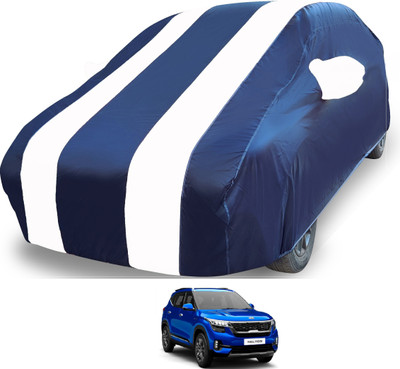 MOCKHE Car Cover For Kia SELTOS (With Mirror Pockets)(White)