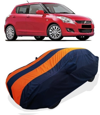 Coxtor Car Cover For Maruti Suzuki Swift XDI (With Mirror Pockets)(Orange)