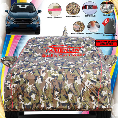 FAMEXON Car Cover For Ford Ecosport (With Mirror Pockets)(Multicolor)
