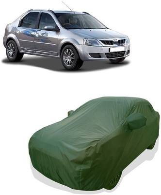 Tricway Car Cover For Mahindra E Verito D6 Electric (With Mirror Pockets)(Green)