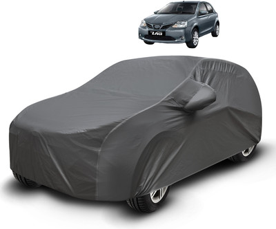Auto Hub Car Cover For Toyota Etios Liva (With Mirror Pockets)(Grey)