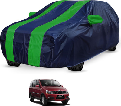 Auto Hub Car Cover For Mahindra Xylo (Without Mirror Pockets)(Black, Green)