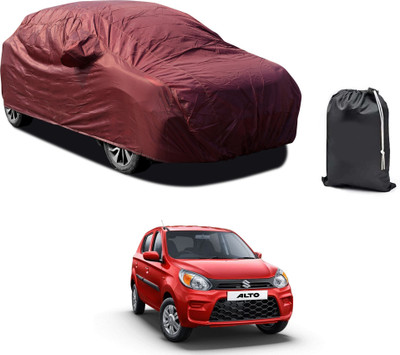 CODOKI Car Cover For Maruti Suzuki Alto K10 (With Mirror Pockets)(Maroon)