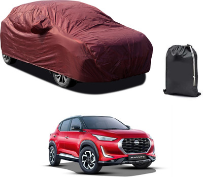 PAGORA Car Cover For Nissan Magnite (With Mirror Pockets)(Maroon)