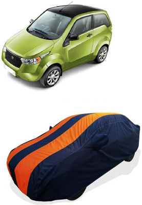 Coxtor Car Cover For Mahindra Reva (With Mirror Pockets)(Orange)