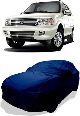 Coxtor Car Cover For Tata Safari VTT LX (With Mirror Pockets)(Blue)