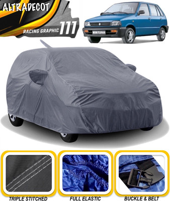 ALTRADECOT Car Cover For Maruti Suzuki 800 (With Mirror Pockets)(Grey)