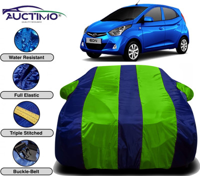 AUCTIMO Car Cover For Hyundai Eon (With Mirror Pockets)(Multicolor)