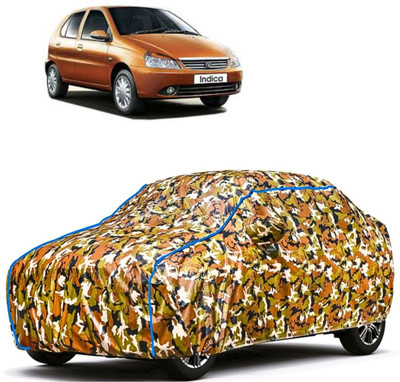 Autohaux Car Cover For Tata Indica D90 (With Mirror Pockets)(Multicolor)