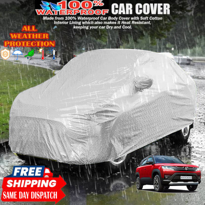 Tamanchi Autocare Car Cover For Maruti Suzuki Vitara Brezza(Silver)
