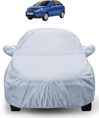 Auto Hub Car Cover For Tata Zest (With Mirror Pockets)(Silver)