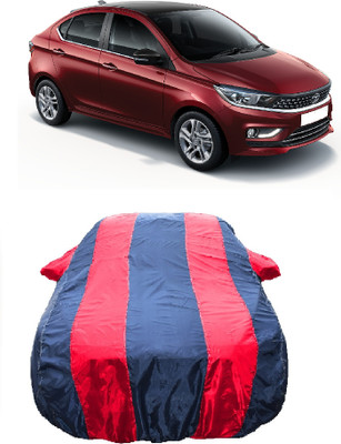 Wegather Car Cover For Tata Tigor (With Mirror Pockets)(Red)