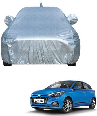 COSMOGEAR Car Cover For Hyundai Elite i20 (With Mirror Pockets)(Silver, For 2018, 2019, 2020 Models)
