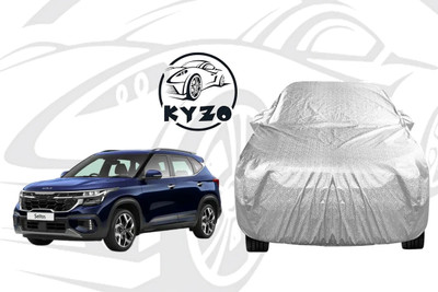 KYZO Car Cover For Kia SELTOS (With Mirror Pockets)(Silver)
