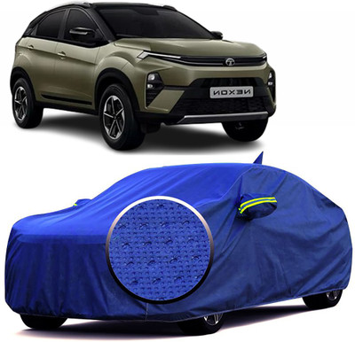 Otoroys Car Cover For Tata Nexon, Nexon 1.5 Revotorq XZA Plus (With Mirror Pockets)(Blue, For 2023, 2024, 2025 Models)
