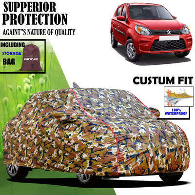 CAROXON Car Cover For Maruti Suzuki Alto 800, Alto 800 CNG LX, Alto 800 LX, Alto 800 VXI (With Mirror Pockets)(Multicolor)