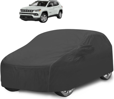 Caronix Car Cover For Jeep Compass (With Mirror Pockets)(Grey)