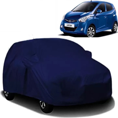 Swarish Car Cover For Hyundai Eon (With Mirror Pockets)(Multicolor)