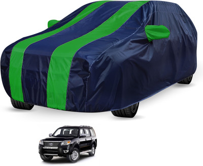 Auto Hub Car Cover For Ford Endeavour (Without Mirror Pockets)(Black, Green)