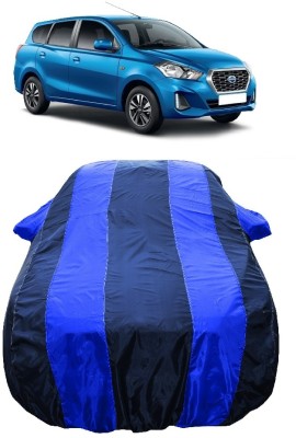 Wegather Car Cover For Datsun Go Plus D Petrol (With Mirror Pockets)(Blue)