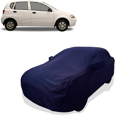 Tricway Car Cover For Chevrolet Aveo Uva 1.2 LS (With Mirror Pockets)(Blue)